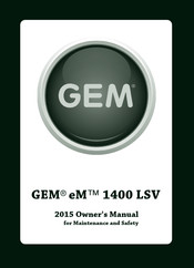 GEM eM 1400 LSV Owner's Manual