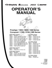 Simplicity Conquest Series Operator's Manual