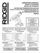 RIDGID R860433B Operator's Manual