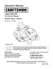 Craftsman 247.28901 Operator's Manual