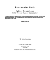 Agilent Technologies E4438C Programming Manual