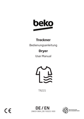 Beko TR215 User Manual