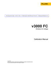 Fluke v3000 FC Calibration Manual