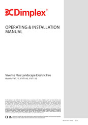 Dimplex Vivente Plus V V T75 Operating & Installation Manual