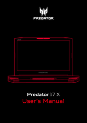 Acer Predator 17 X User Manual