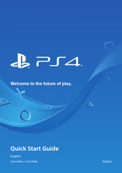 Sony PlayStation 4 Quick Start Manual