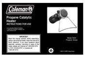 Coleman 5034 Instructions For Use Manual