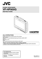 JVC VF-HP900G Instructions Manual