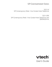 VTech SIP Contemporary S2211-X User Manual
