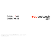 Tcl onetouch 4041 Instruction Manual