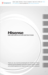 Hisense AST-12UW4RXXQA Use And Installation Instructions