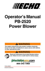 Echo PB-2520 Operator's Manual