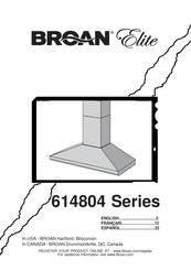 Broan Rangemaster 61000 Series Installation Instructions Manual