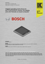 Bosch KB184 KW Series Translation Of Original Operating Instructions
