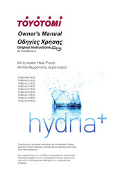 Toyotomi hydria+ THMU406/1R32 Owner's Manual