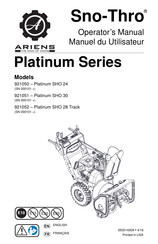 Ariens Sno-Thro Platinum SHO 28 Track Operator's Manual
