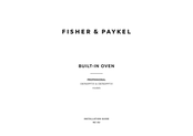 Fisher & Paykel PROFESSIONAL OB76DPPTX1 Installation Manual