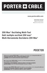 Porter-Cable PCCE720 Instruction Manual