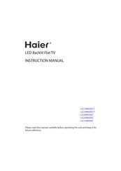 Haier LE32M600C Instruction Manual