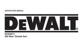 DeWalt DWDCGG571M1 Instruction Manual