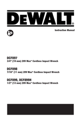 DeWalt DWDCF899B Instruction Manual