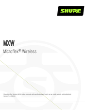 Shure Microflex MXW Manual
