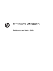 HP ProBook 440 G4 Maintenance And Service Manual