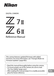 Nikon Z 7II Reference Manual