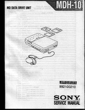Sony MDH-10 Service Manual
