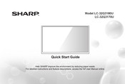 Sharp LC-32Q3180U Quick Start Manual