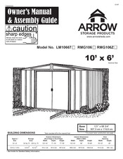 Arrow Storage Products LM10667 Owner's Manual & Assembly Manual