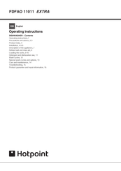 Hotpoint FDFAO 11011 EXTRA Operating Instructions Manual