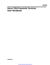 Xerox 7024 User Handbook Manual