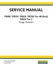 New Holland FR550 Tier 4B Service Manual