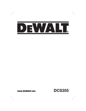 DeWalt DCS355D2-GB Original Instructions Manual