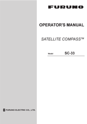 Furuno SC-33 Operator's Manual