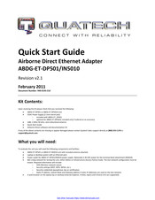 Quatech ABDG-ET-DP501 Quick Start Manual