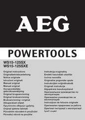 AEG WS15-125SX Original Instructions Manual