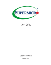 Supermicro X11QPL User Manual