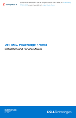 Dell EMC PowerEdge R750xs 60KKP Installation And Service Manual