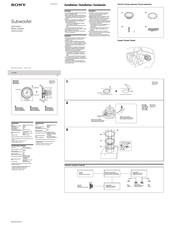 Sony XS-GS80L Instructions Manual