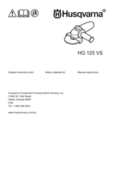 Husqvarna HG 125 VS Original Instructions Manual