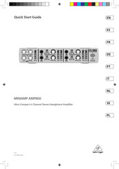 Behringer Miniamp AMP800 Quick Start Manual