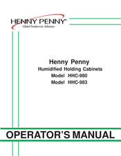 Henny Penny HHC-980 Operator's Manual