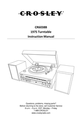 Crosley CR6038B Instruction Manual