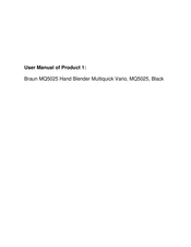 Braun MQ 5025 Instructions Manual
