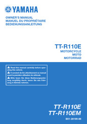 Yamaha TT-R110E 2021 Owner's Manual
