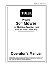 Toro ProLine 30135 Operator's Manual