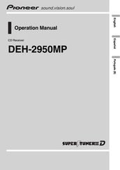 Pioneer DEH2950P Operation Manual