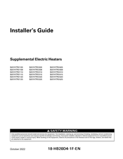 Trane BAYHTRV110 Installer's Manual